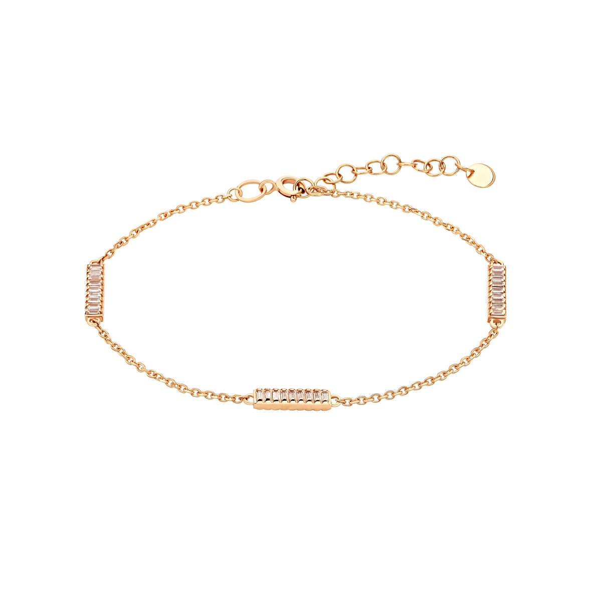 

Золотой браслет с фианитами Tango Jewellery Company 892056 размер 170