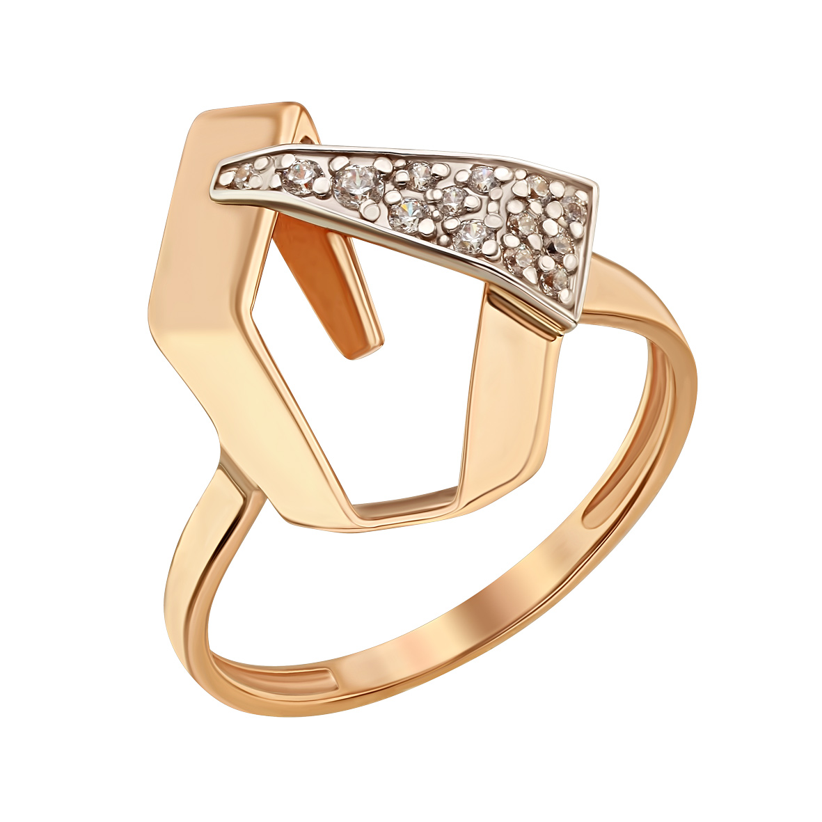 

Золотое кольцо с фианитами Tango Jewellery Company 350092 размер 16.5