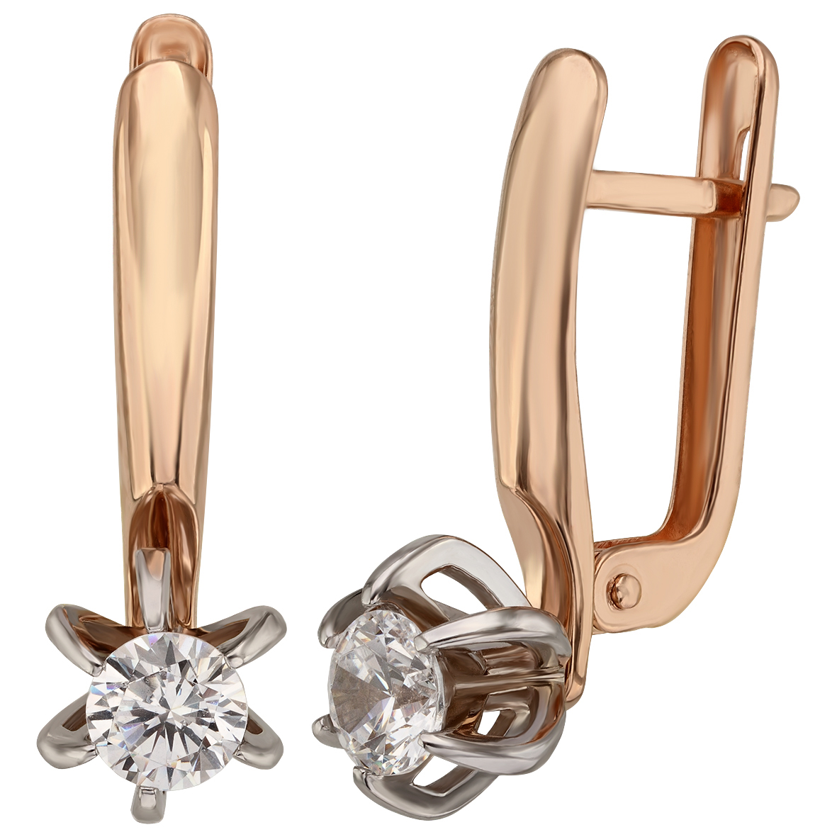 

Золотые серьги с фианитами Tango Jewellery Company 430988