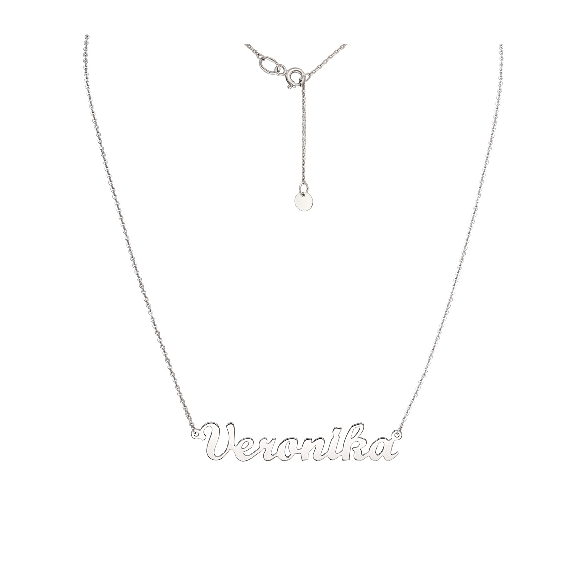

Серебряное колье с именем Вероника Tango Jewellery Company 860377С размер 450