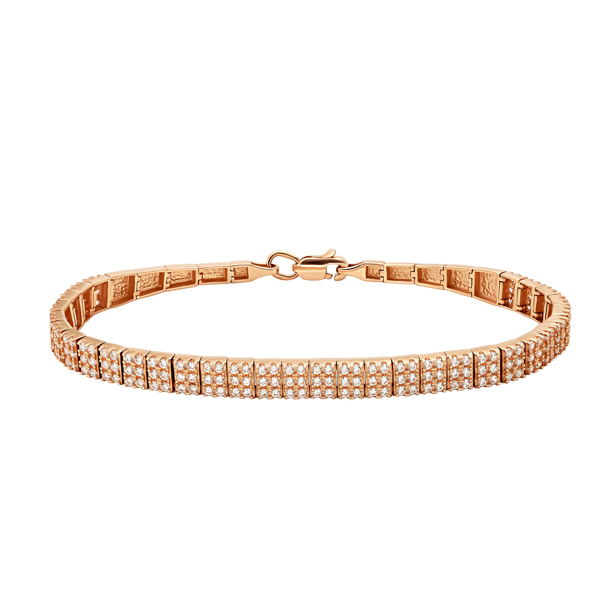 

Золотой браслет с фианитами Tango Jewellery Company 892065 размер 170