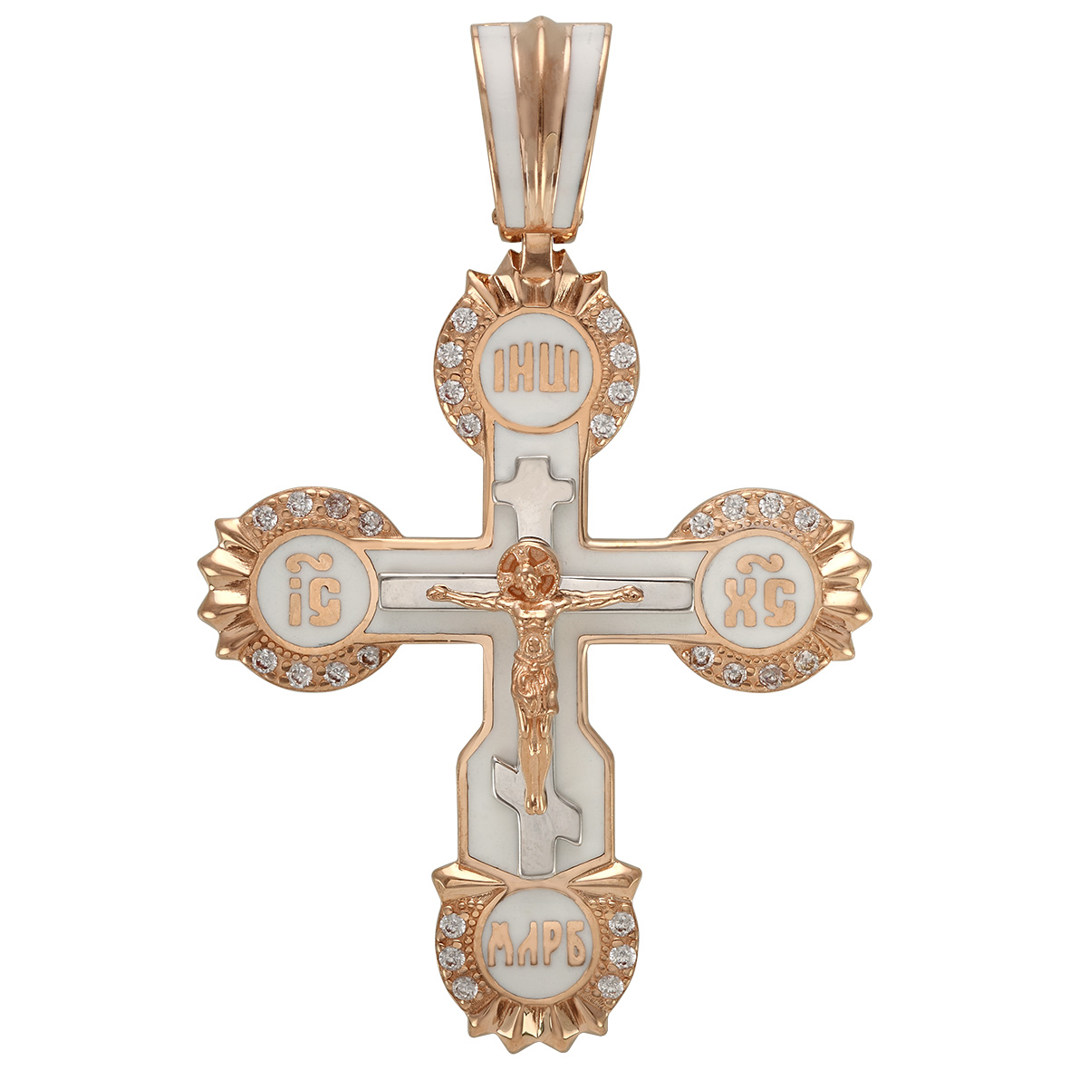 

Золотой крестик с эмалью Tango Jewellery Company 270114Е