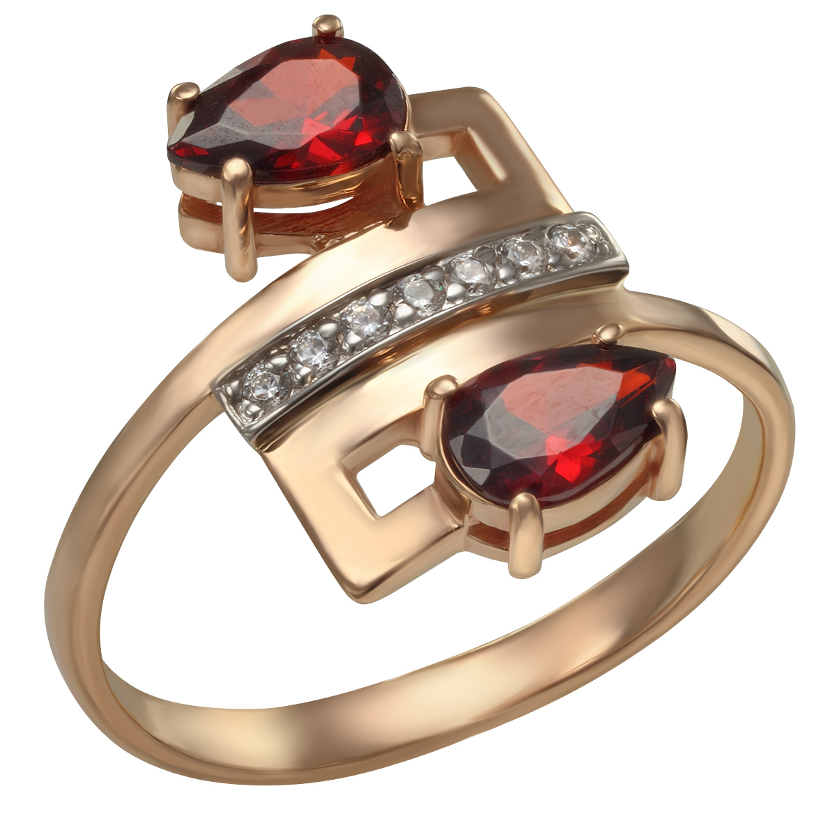 

Золотое кольцо с фианитами Tango Jewellery Company 350022 размер 19