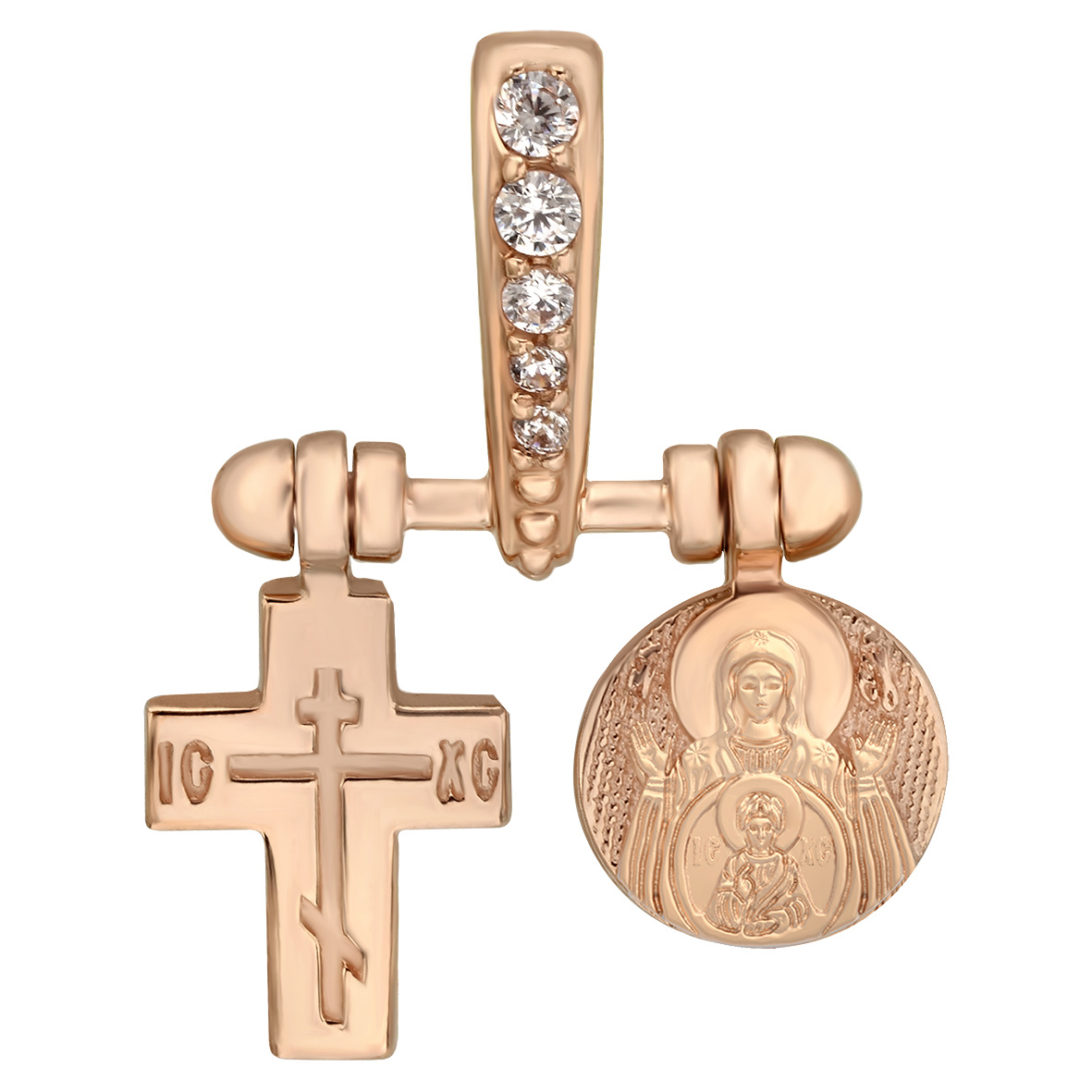

Золотая ладанка "Икона Божией Матери Знамение" Tango Jewellery Company 150417