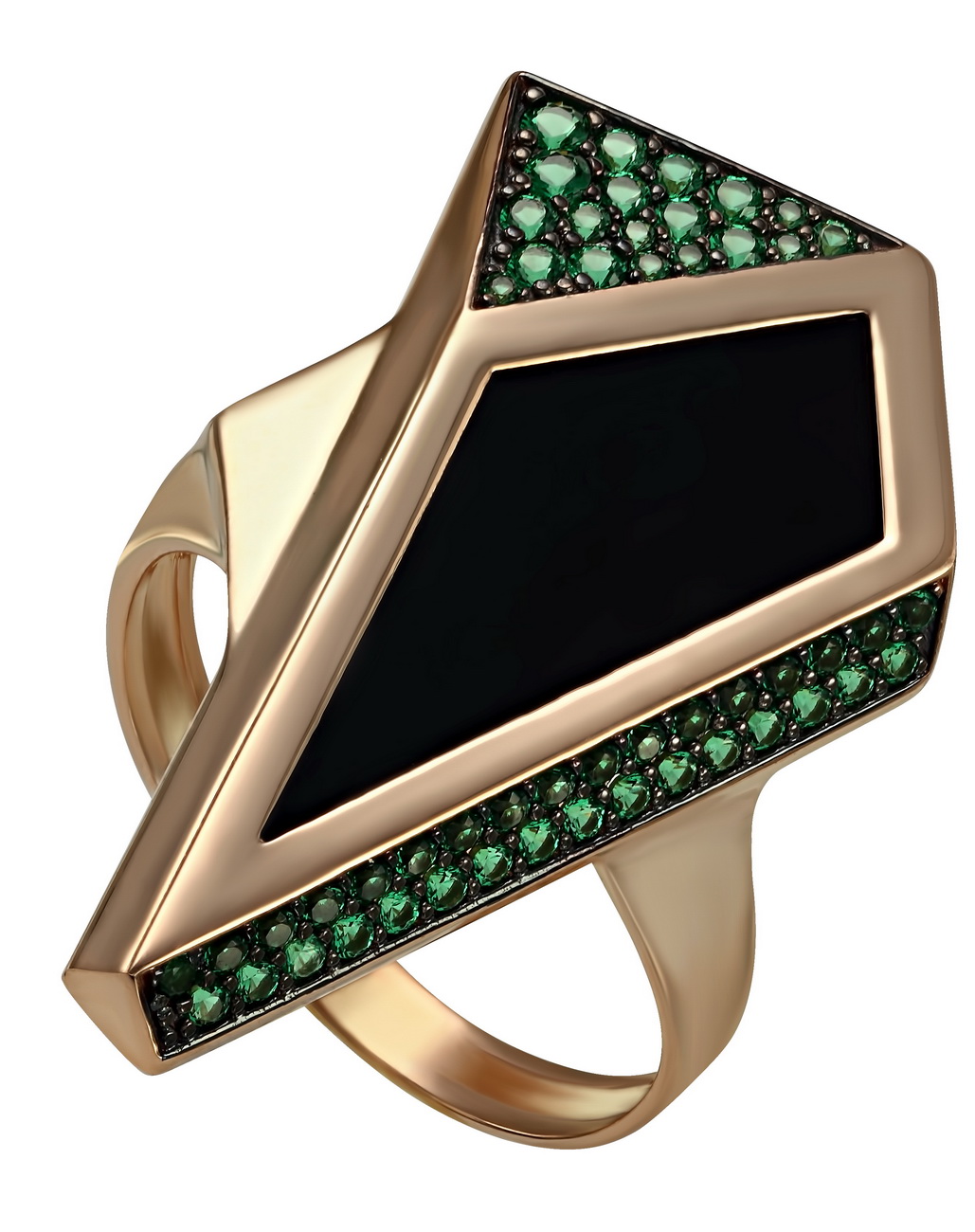 

Золотое кольцо с агатом и фианитами Tango Jewellery Company 369611 размер 18