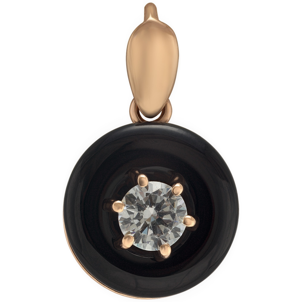 

Золотая подвеска с агатом и фианитами Tango Jewellery Company 199133