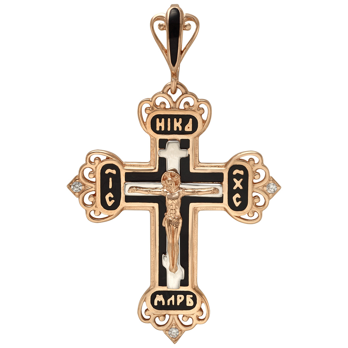 

Золотой крестик с эмалью Tango Jewellery Company 270111Е