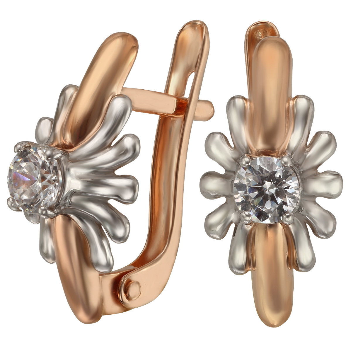 

Золотые серьги с фианитами Tango Jewellery Company 430978