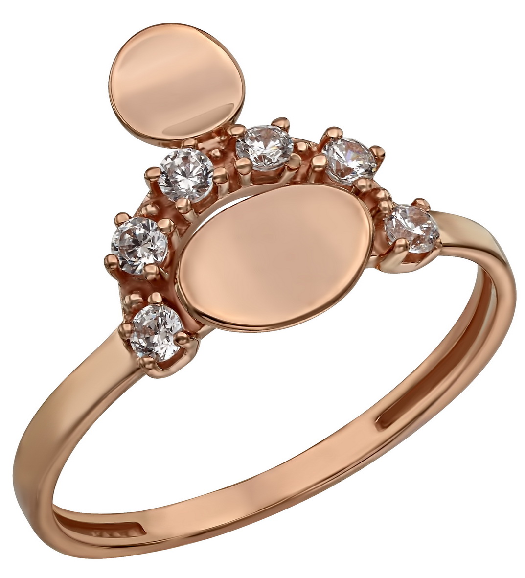 

Золотое кольцо с фианитами Tango Jewellery Company 380489 размер 18