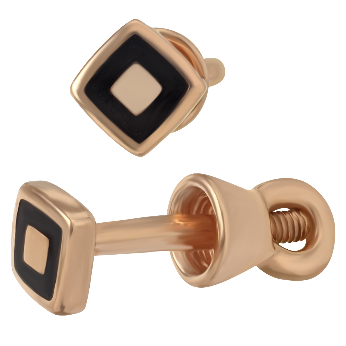 

Золотые пуссеты с эмалью Tango Jewellery Company 500044Е
