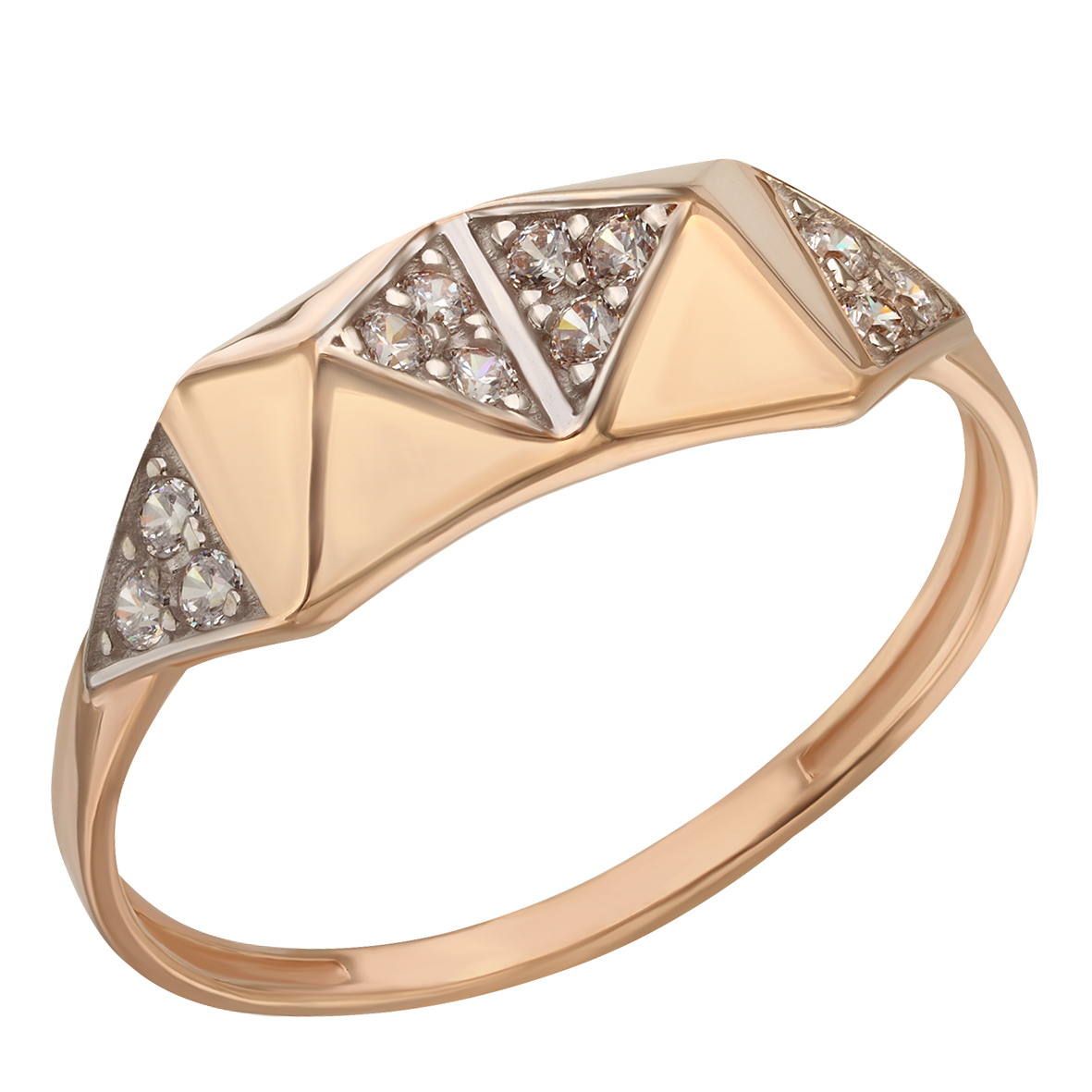 

Золотое кольцо с фианитами Tango Jewellery Company 380518 размер 18.5