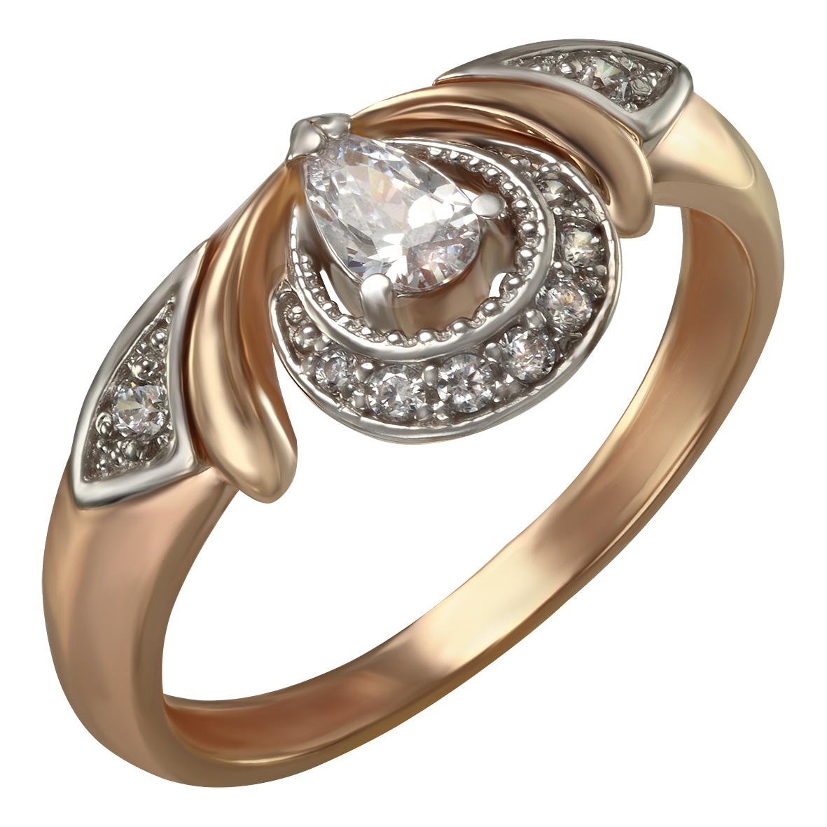 

Золотое кольцо с фианитами Tango Jewellery Company 350011 размер 18.5