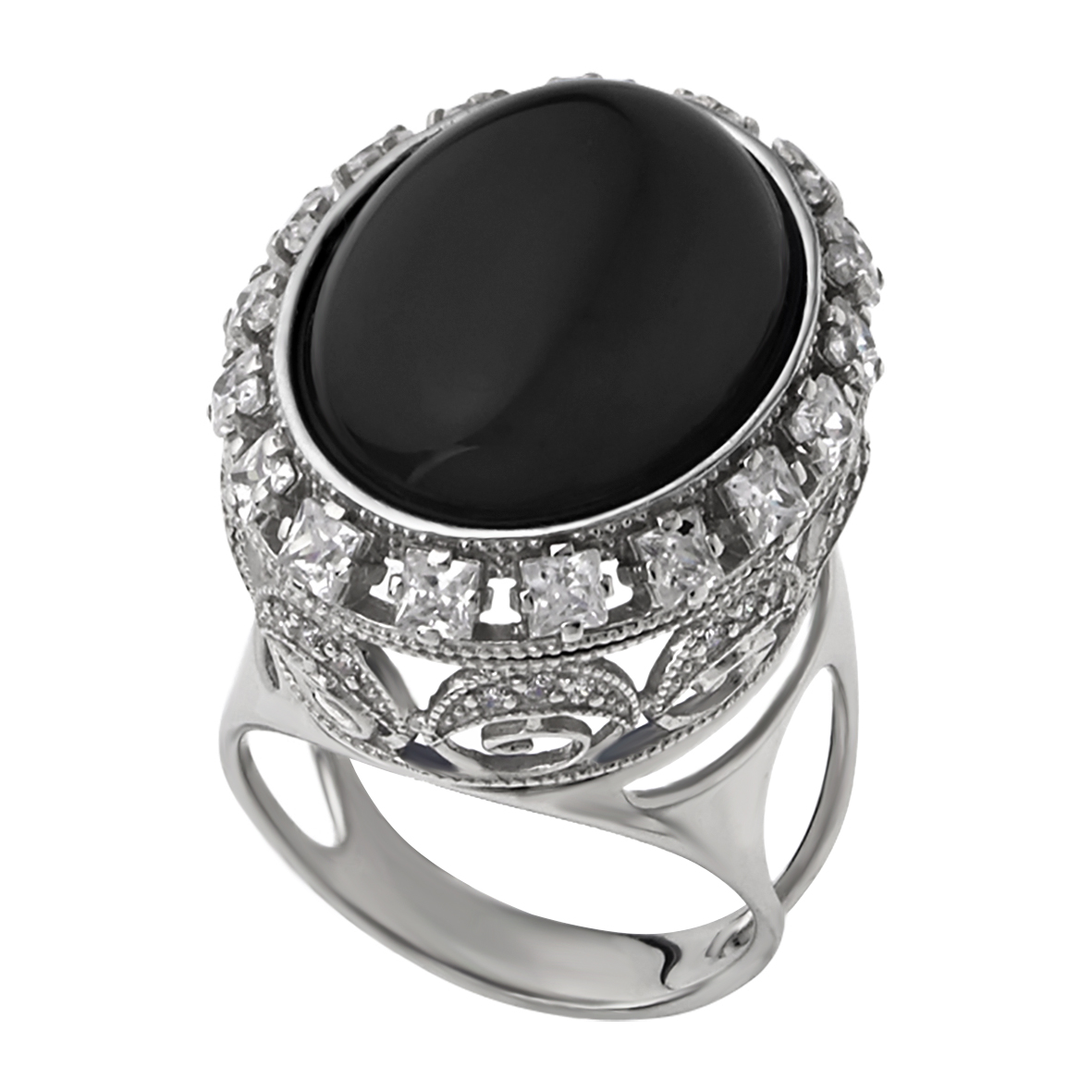 

Серебряное кольцо с агатом и фианитами Tango Jewellery Company 379617С размер 18.5