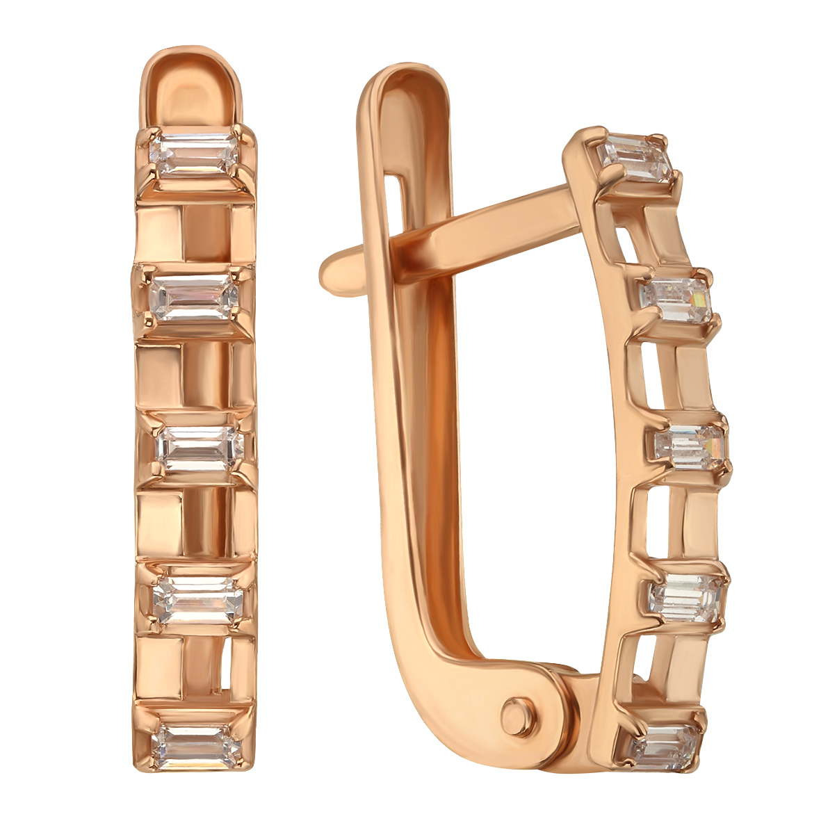 

Золотые серьги с фианитами Tango Jewellery Company 490004