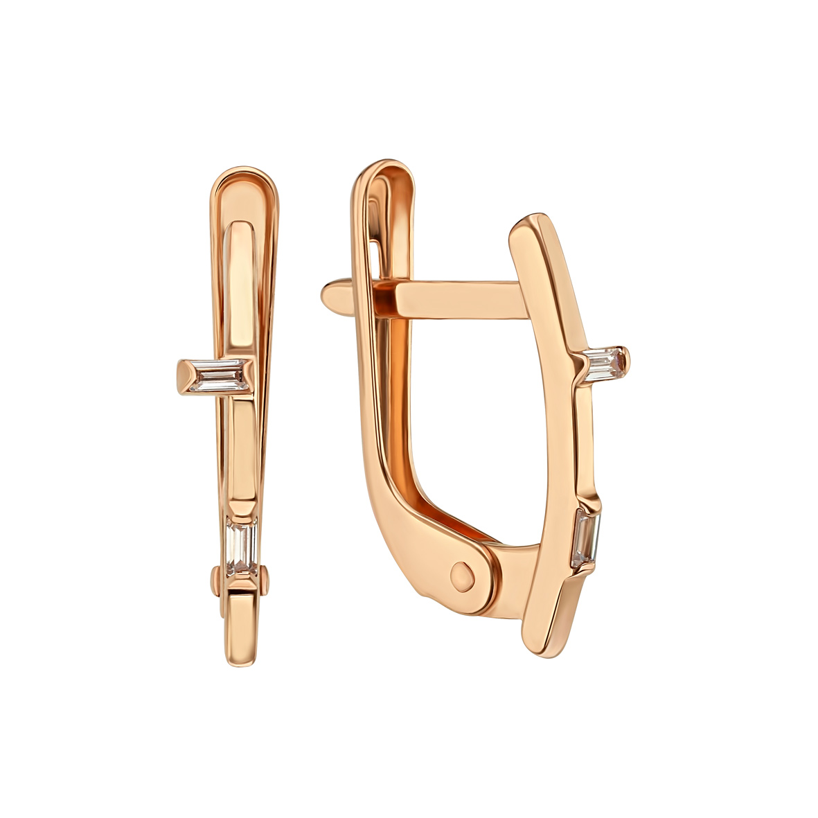 

Золотые серьги с фианитами Tango Jewellery Company 490035