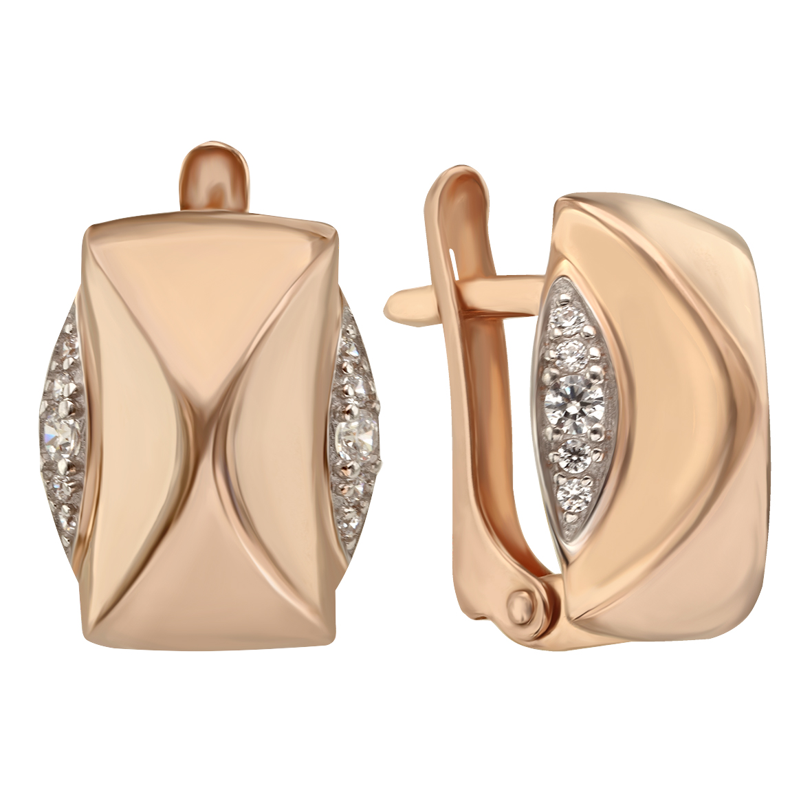 

Золотые серьги с фианитами Tango Jewellery Company 420480