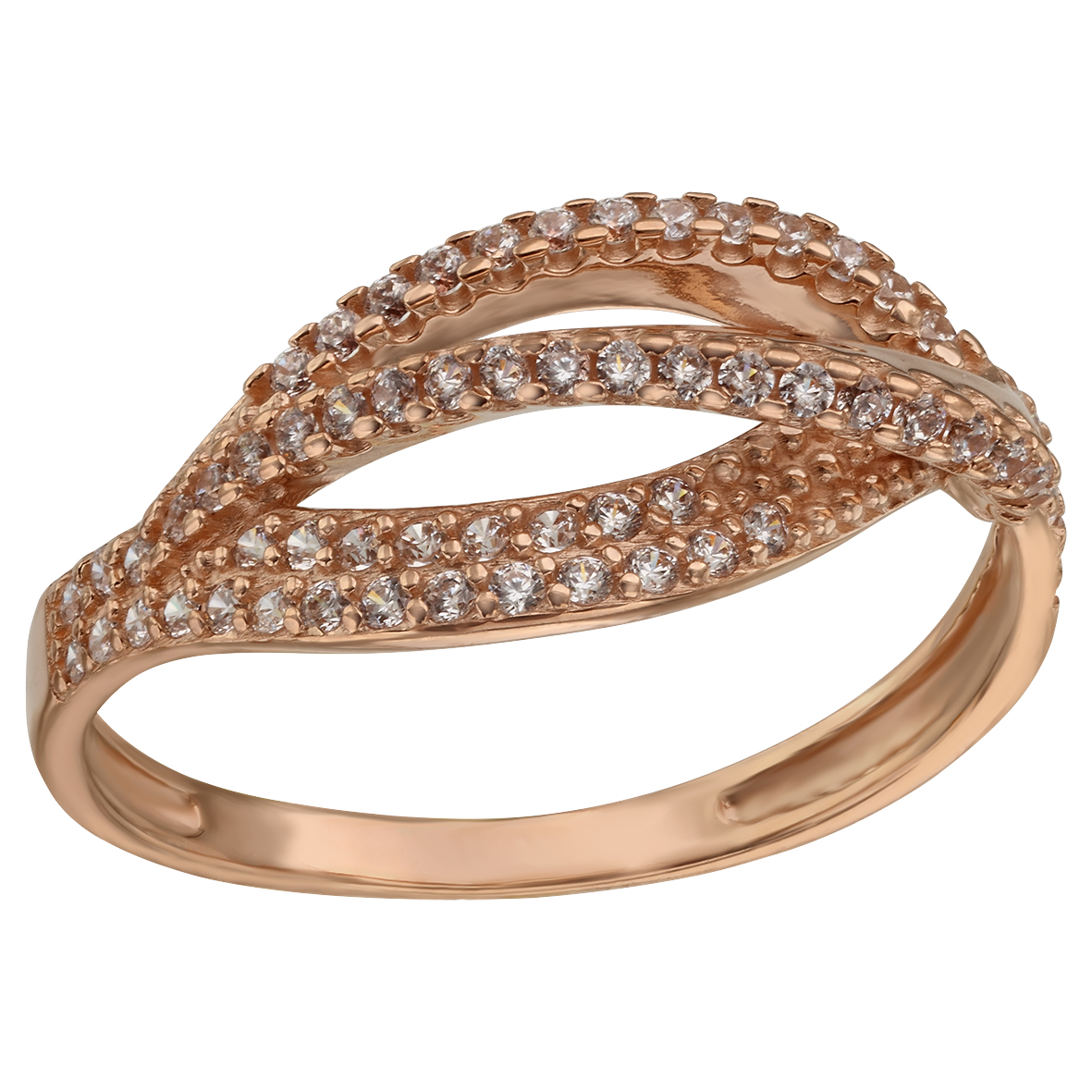 

Золотое кольцо с фианитами Tango Jewellery Company 380506 размер 19