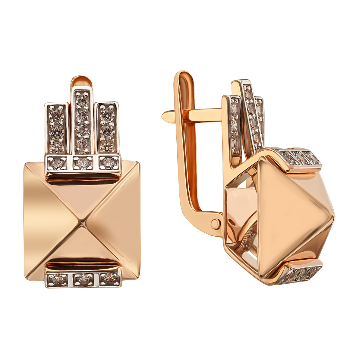 

Золотые серьги с фианитами Tango Jewellery Company 430996