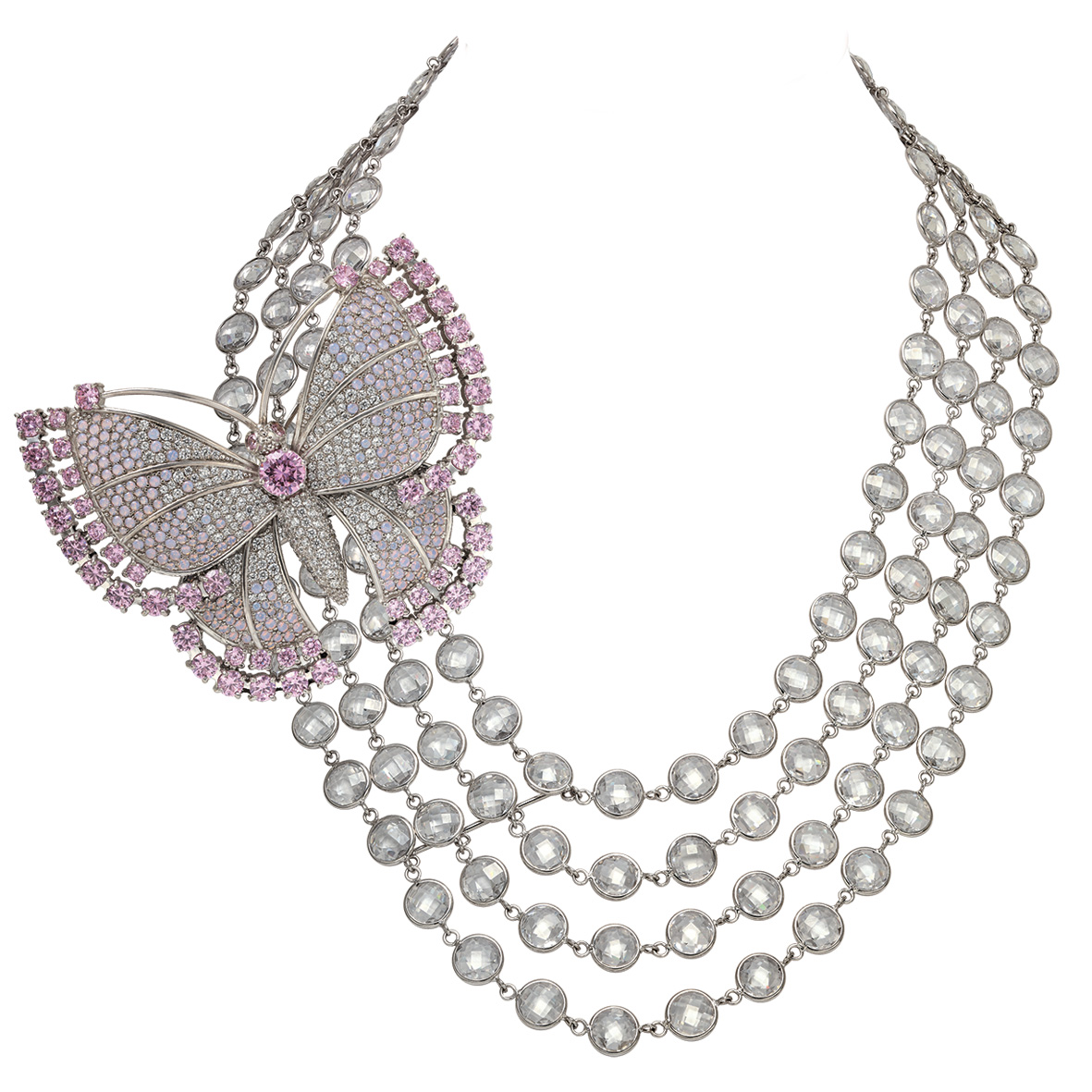 

Серебряное колье с фианитами Tango Jewellery Company 860215С размер 450