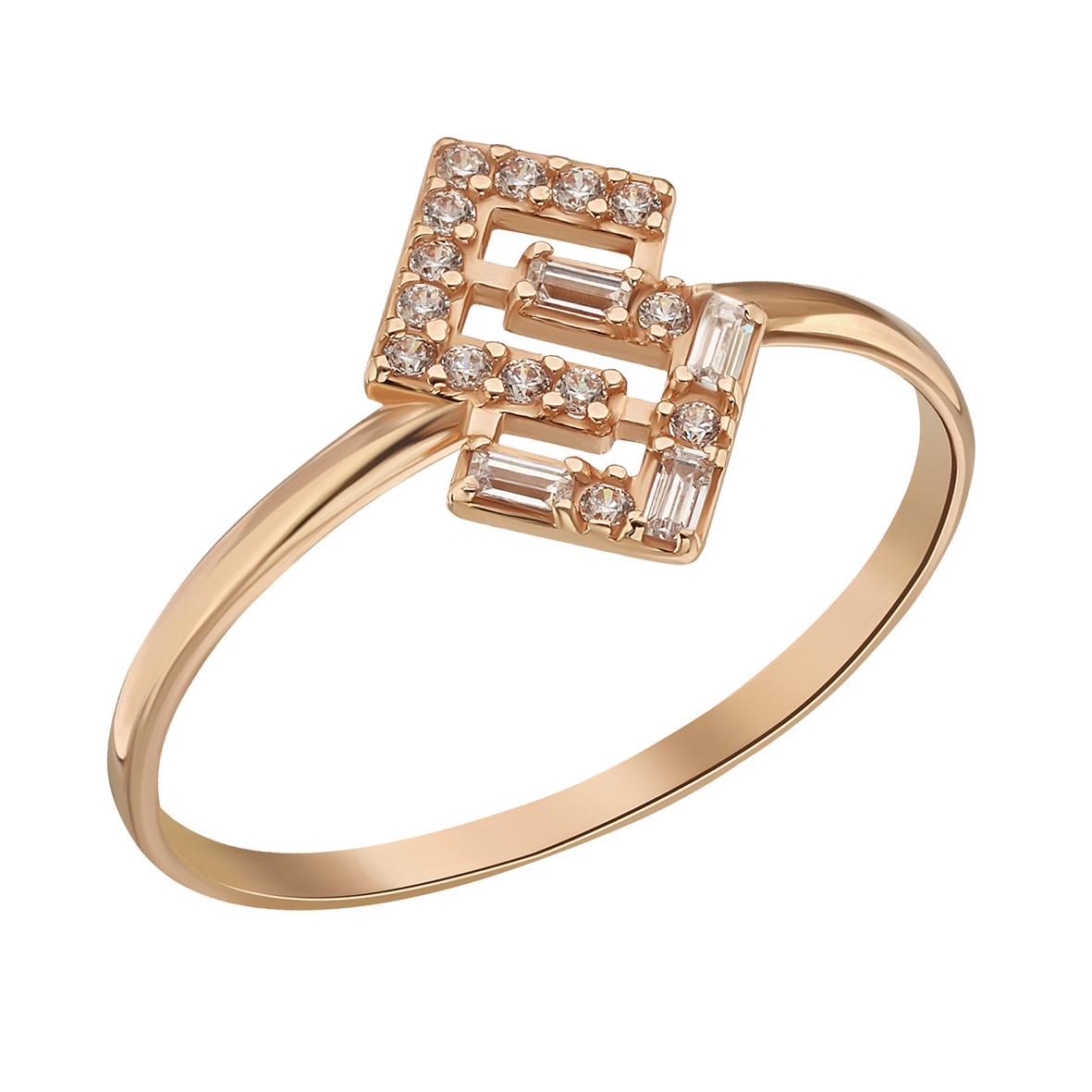 

Золотое кольцо с фианитами Tango Jewellery Company 380609 размер 16