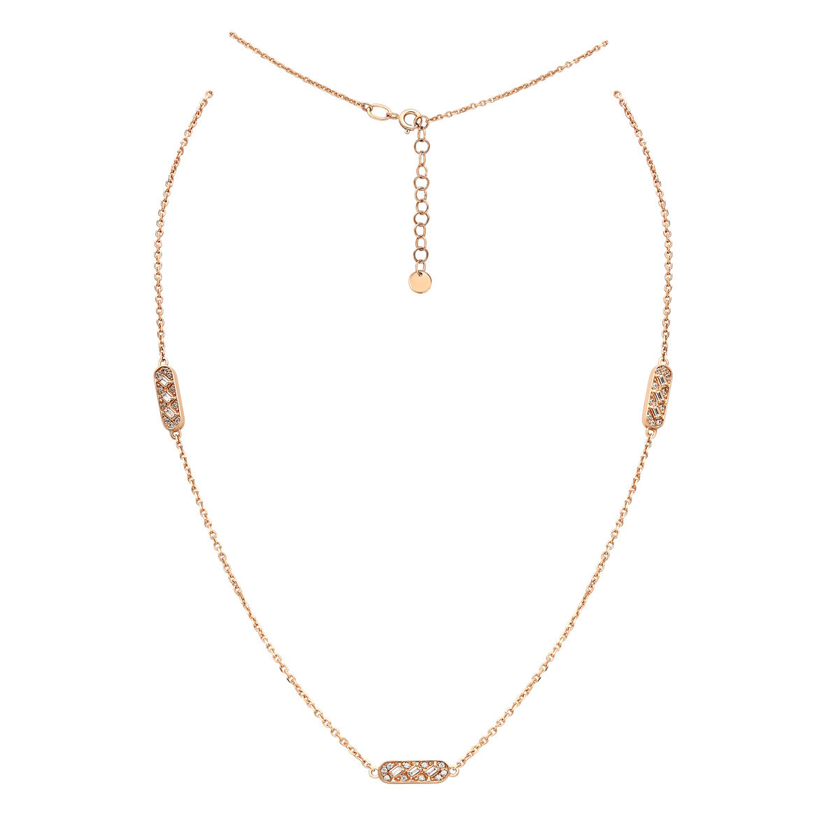 

Золотое колье с фианитами Tango Jewellery Company 860443 размер 400