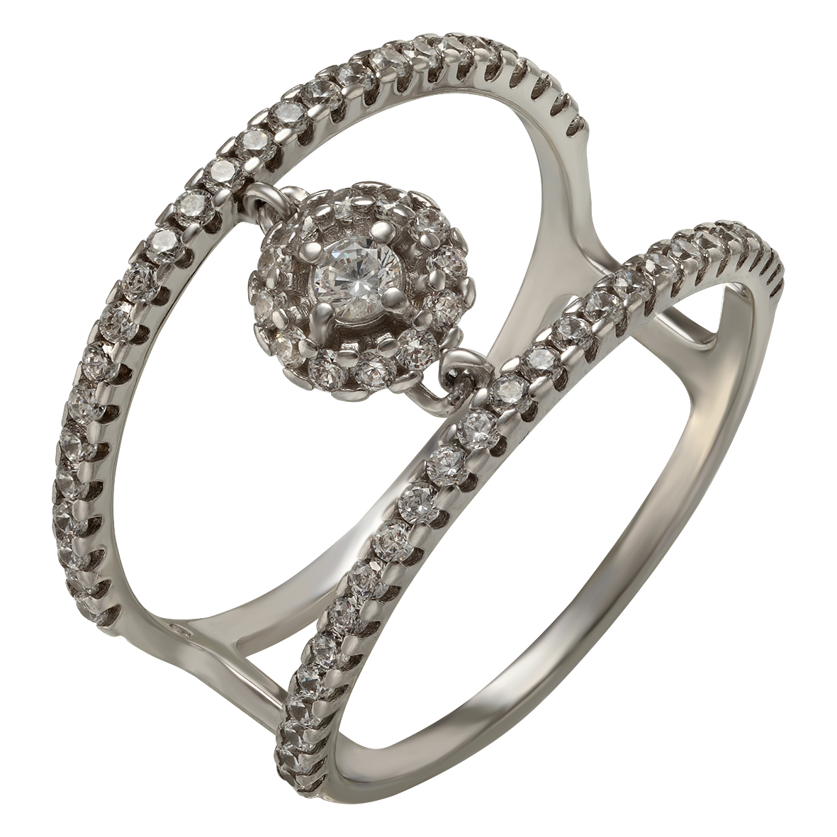 

Серебряное кольцо с фианитами Tango Jewellery Company 380345С размер 17