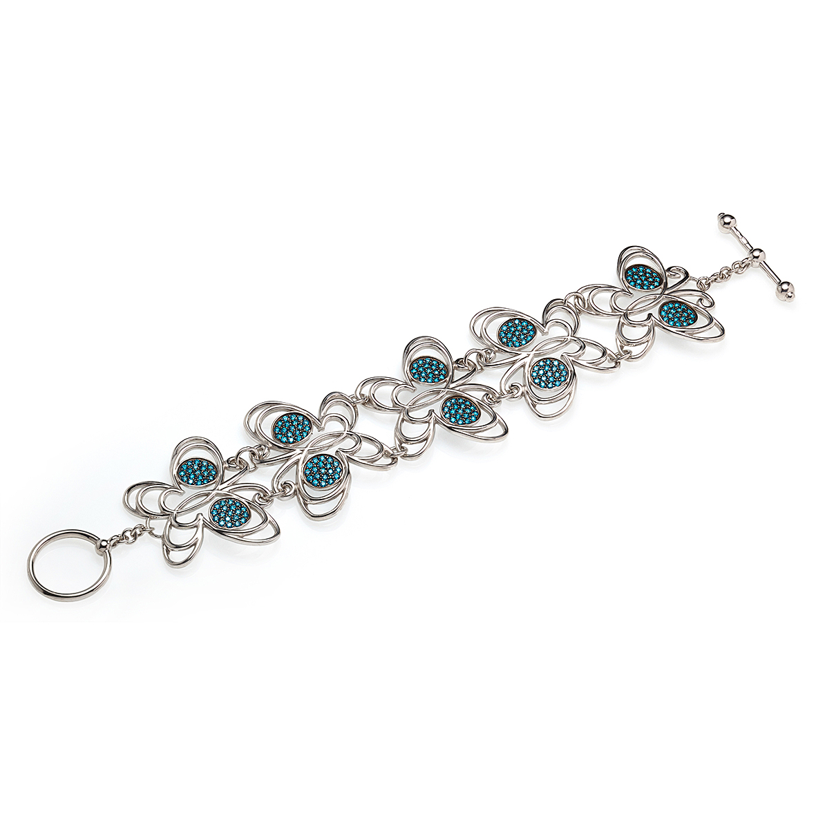 

Серебряный браслет с фианитами Tango Jewellery Company 893090С размер 190