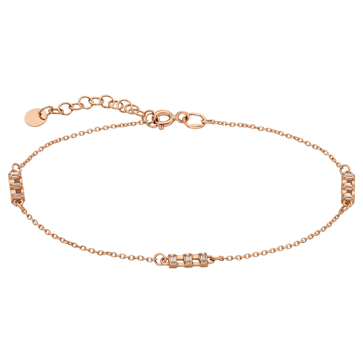 

Золотой браслет с фианитами Tango Jewellery Company 892062 размер 170