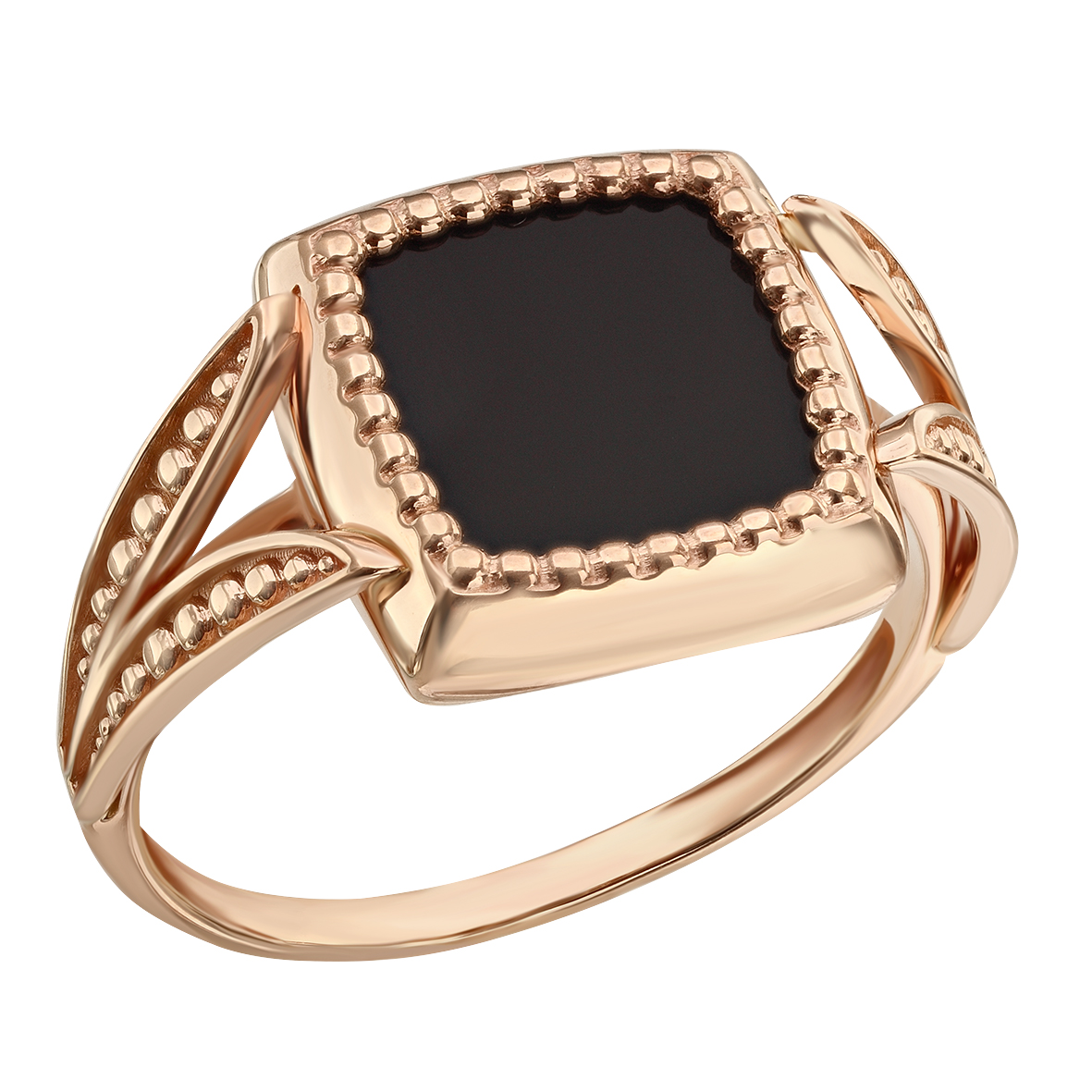 

Золотое кольцо с агатом (ониксом)/перламутром Tango Jewellery Company 369646 размер 17.5