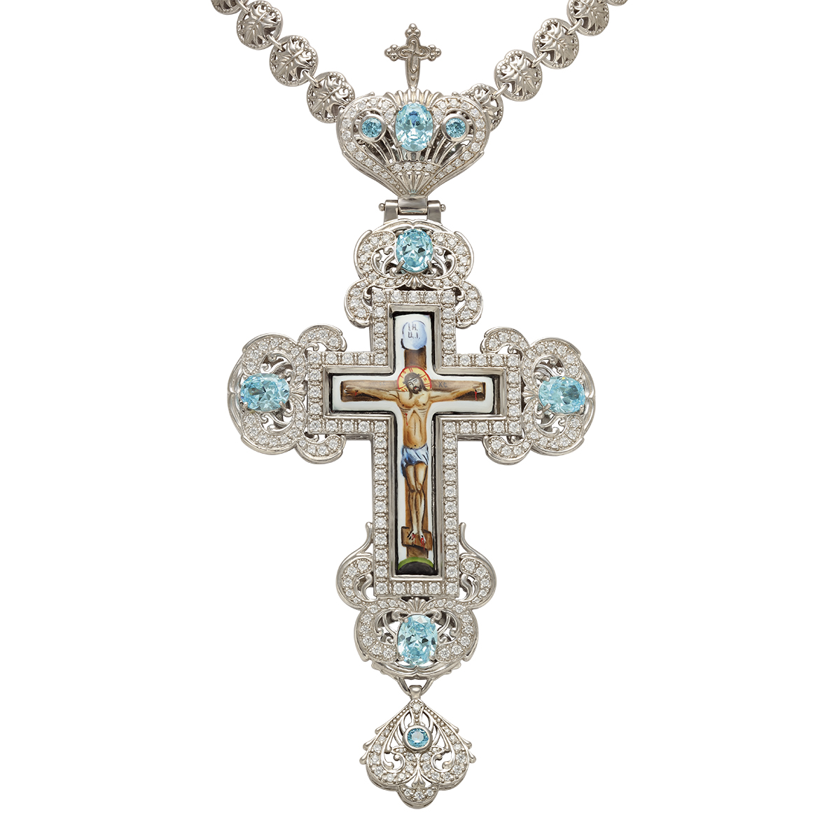 

Наперсный крест (с цепью) с фианитами Tango Jewellery Company 270098С
