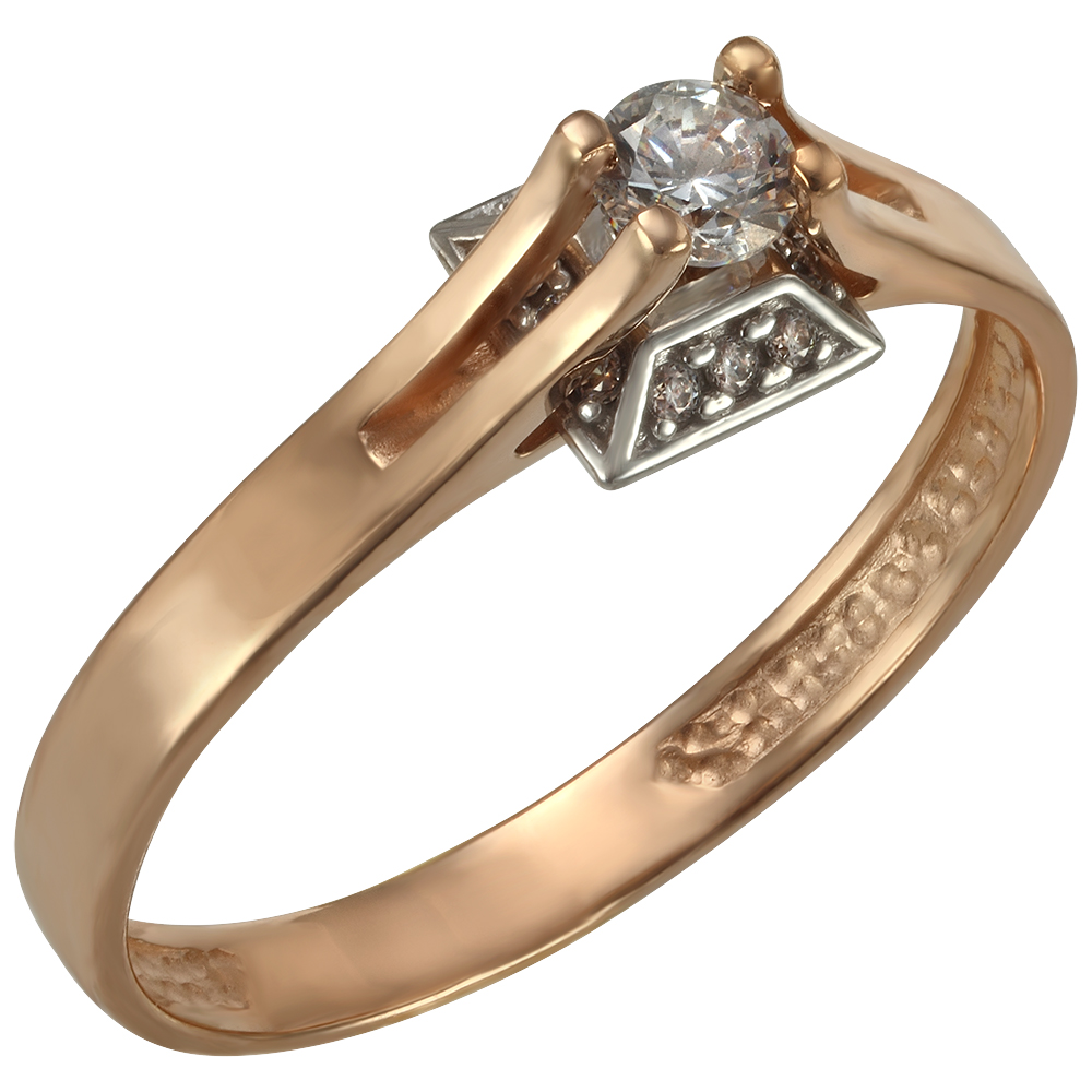 

Золотое кольцо с фианитами Tango Jewellery Company 330681 размер 16