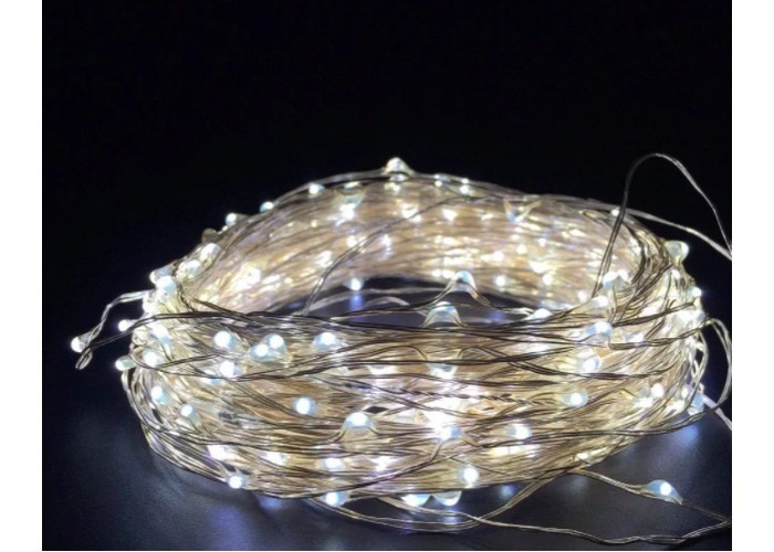 

Гирлянда UKC RD-9025 роса 100LED RGB (контрол.220V) 10м Цвет ламп-Белый