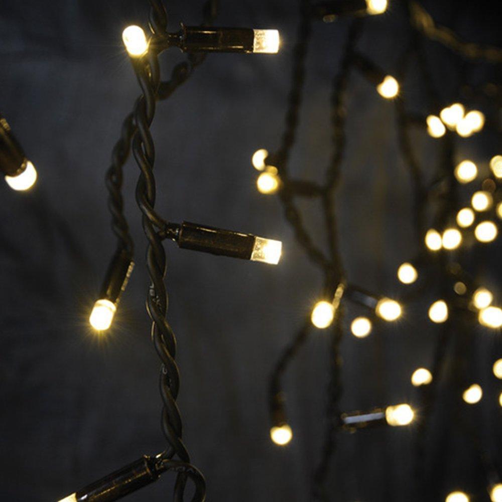 

Наружная LED гирлянда Нить (S0005) "String" 10 метров теплый белый, 100 Ламп черный провод
