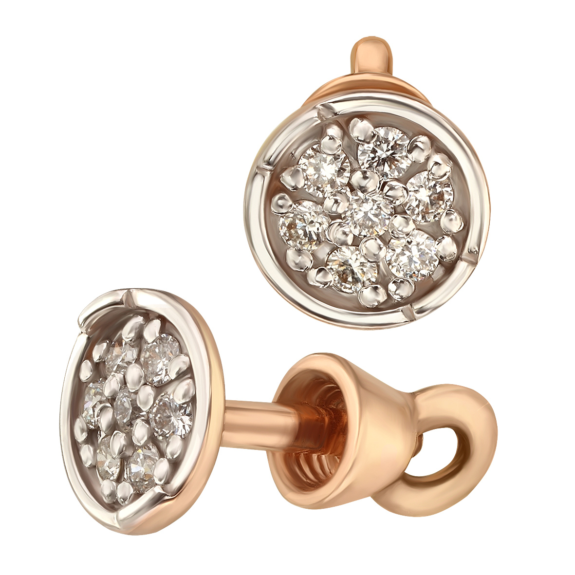 

Золотые пуссеты с бриллиантами Tango Jewellery Company 780520