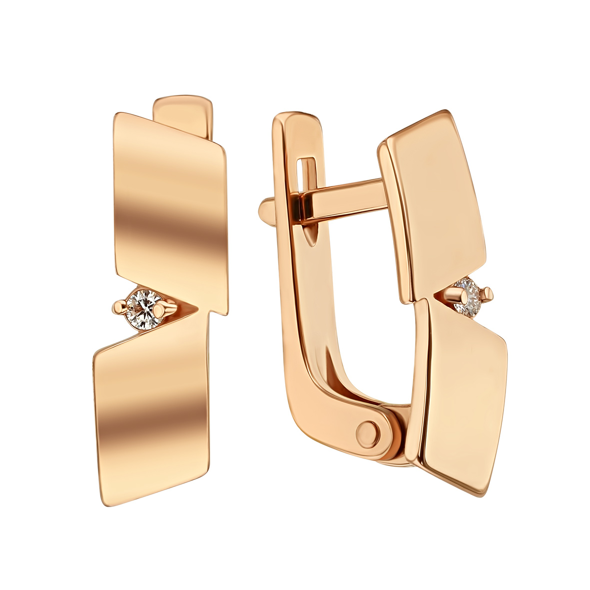 

Золотые серьги с бриллиантом Tango Jewellery Company 760304