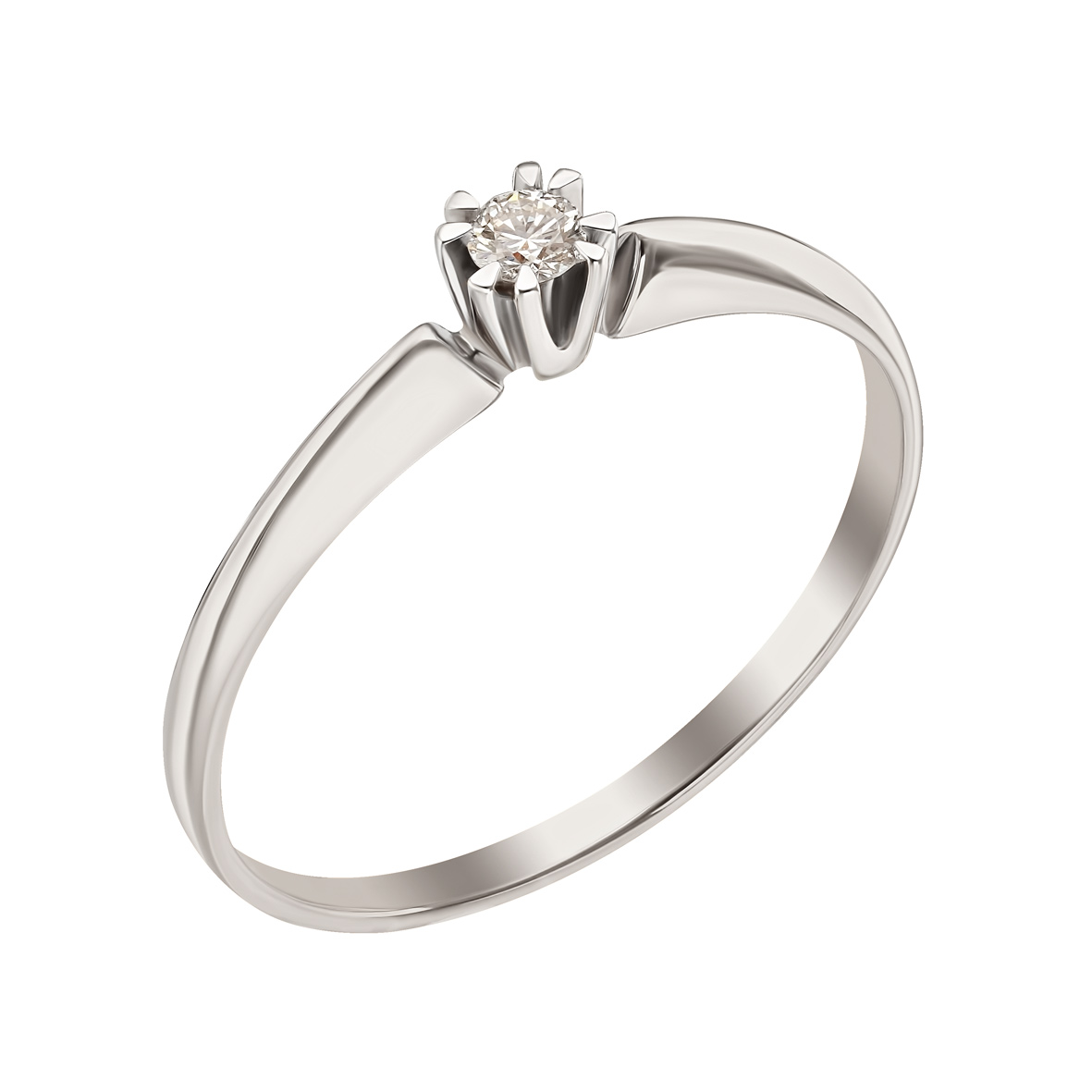 

Кольцо в белом золоте с бриллиантом Tango Jewellery Company 750673В размер 16