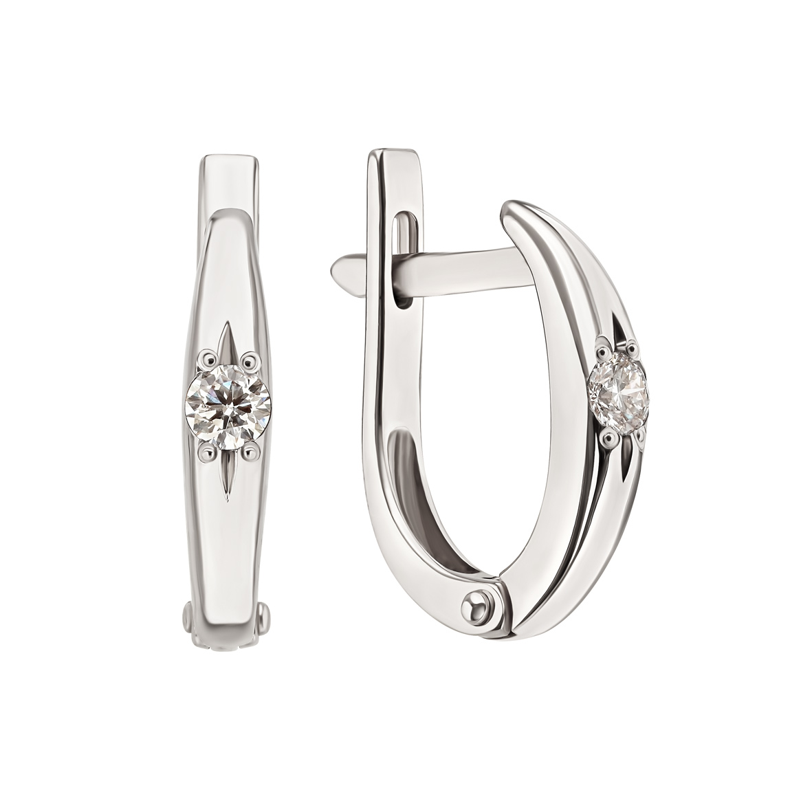 

Серьги в белом золоте с бриллиантом Tango Jewellery Company 760301В