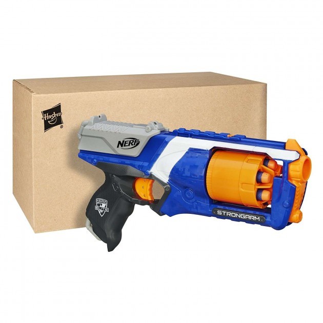 

Бластер Нерф Н-Страйк Еліт Стронгарм Nerf N-Strike Elite Strongarm Blaster Hasbro Економ упаковка