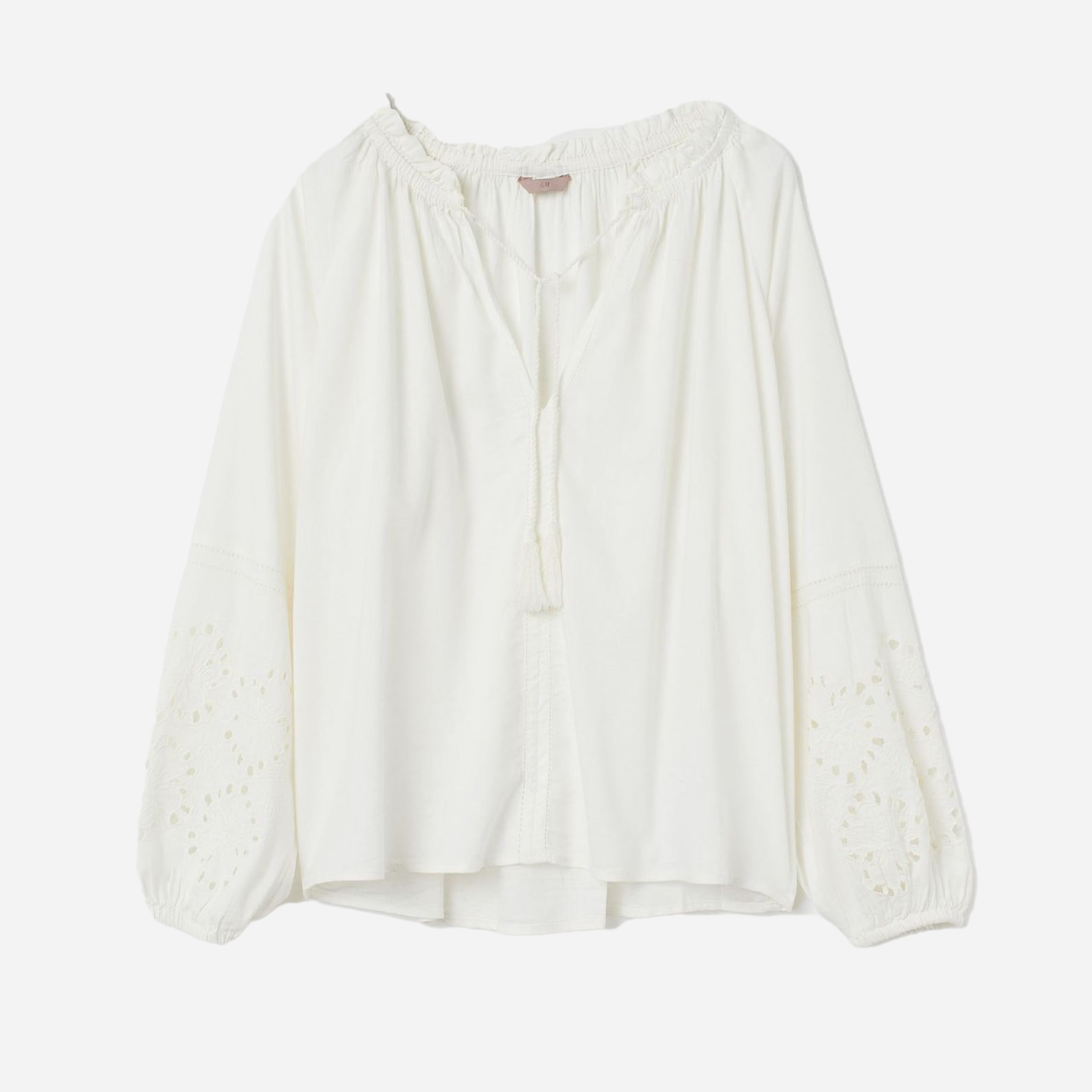 

Блузка H&M 11-0721910-001 48 Белая (СА2000001885178)