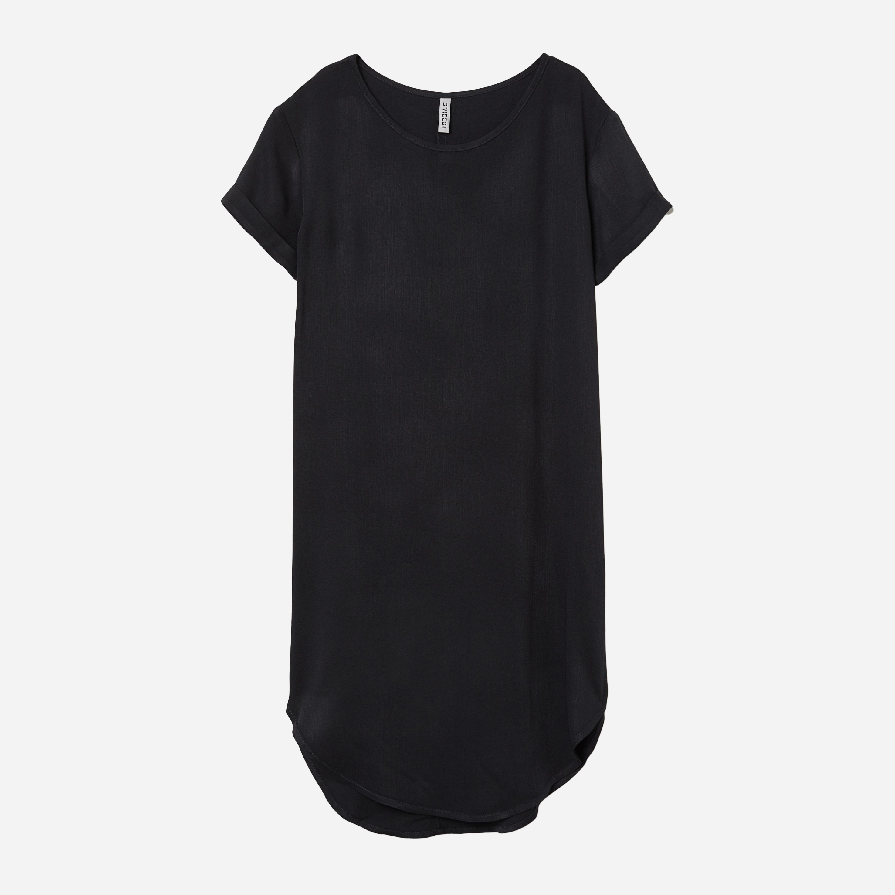 Акція на Сукня-футболка міні осіння жіноча H&M 0401044-8 34 Чорна (СА2000001786505) від Rozetka