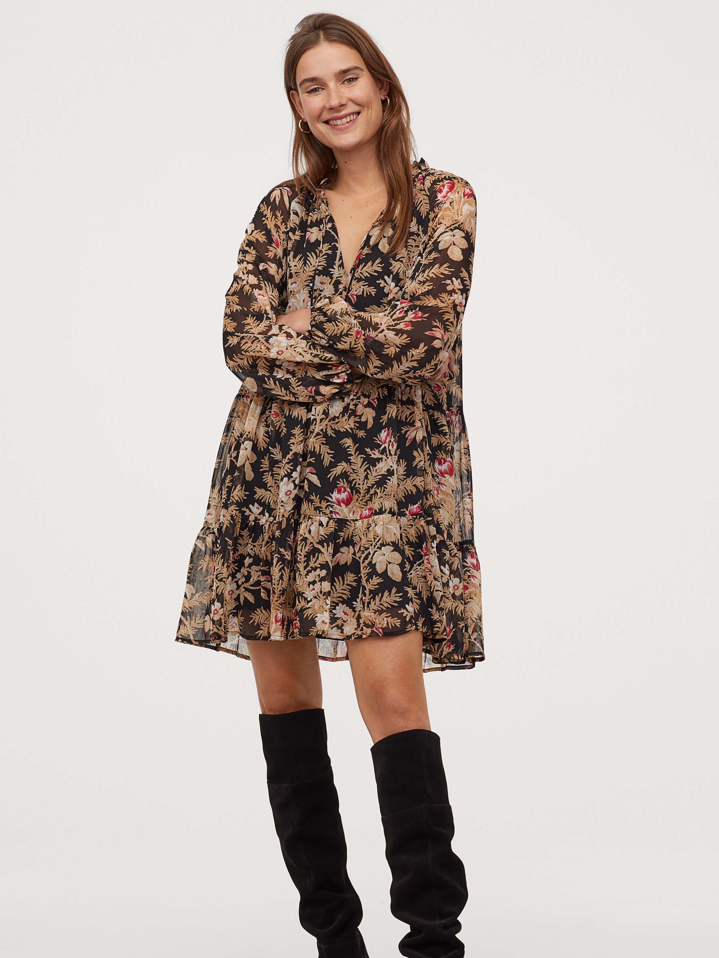 

Платье H&M 101-0834534-021  Черное (СА2000001886854, Платье H&M 101-0834534-021 XL Черное (СА2000001886854)