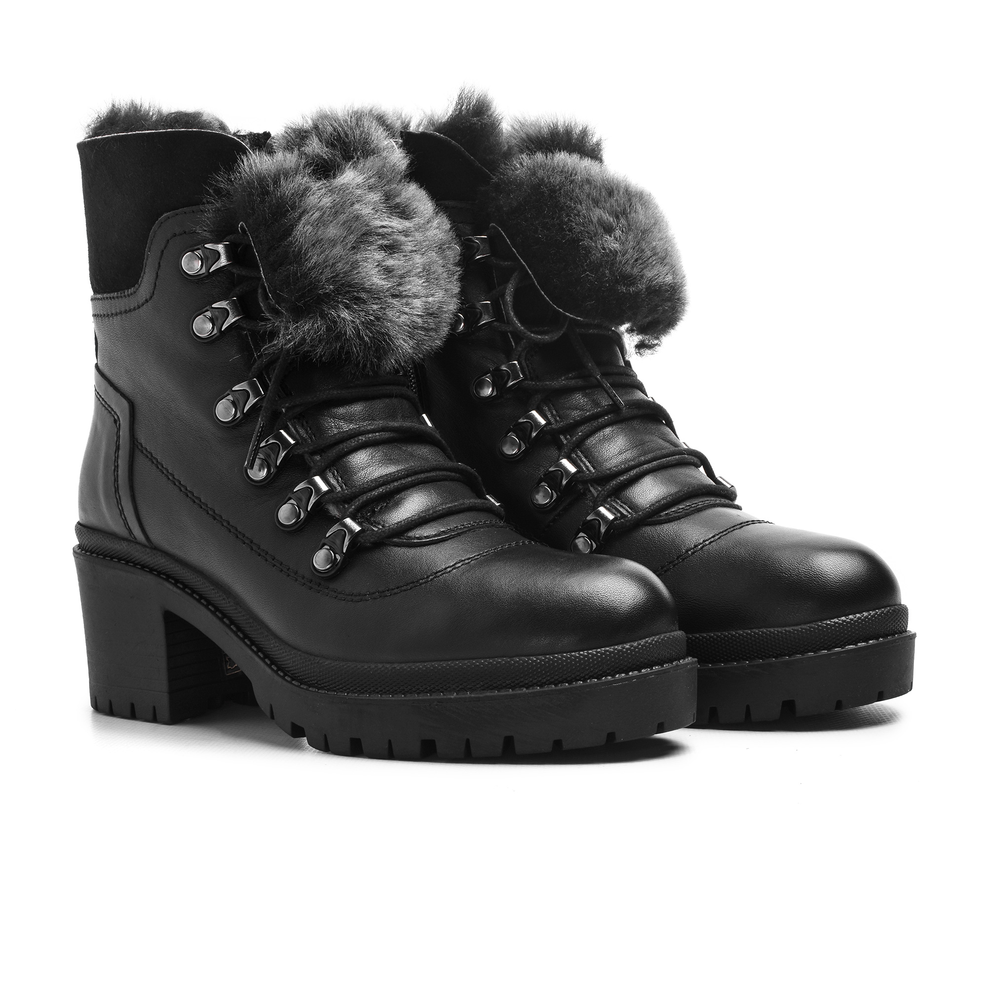 

Черевики Respect 38 Чорний 105255 BLACK LEATHER