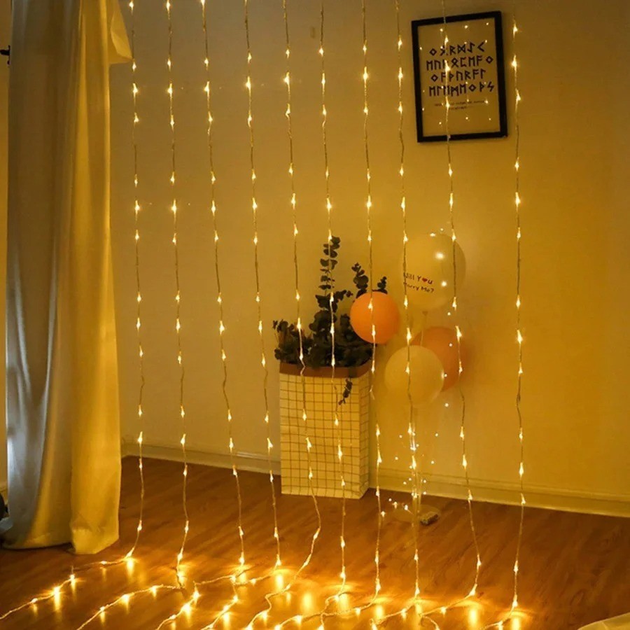 

Світлодіодна гірлянда водоспад 3.3х3м Xmas 480-WW Led Теплий білий, гірлянда штори новорічна (VS7004728)