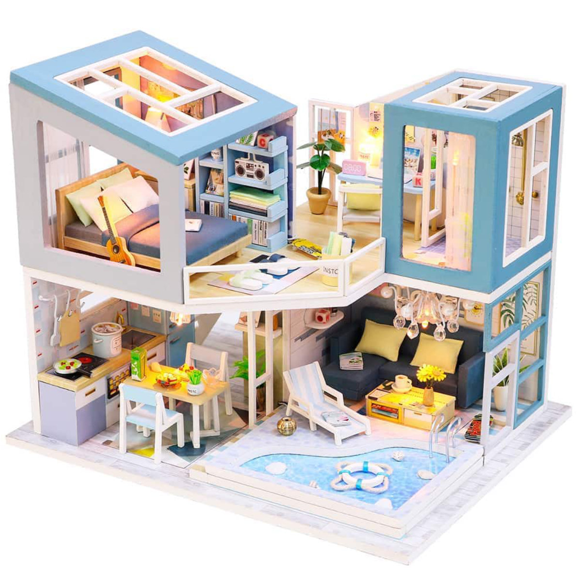 

3D Интерьерный конструктор DIY House Румбокс Hongda craft First meet (M910)