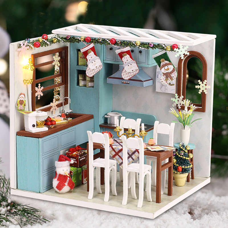 

3D Интерьерный конструктор DIY House Румбокс Know me craft Рождественский ужин (M011)