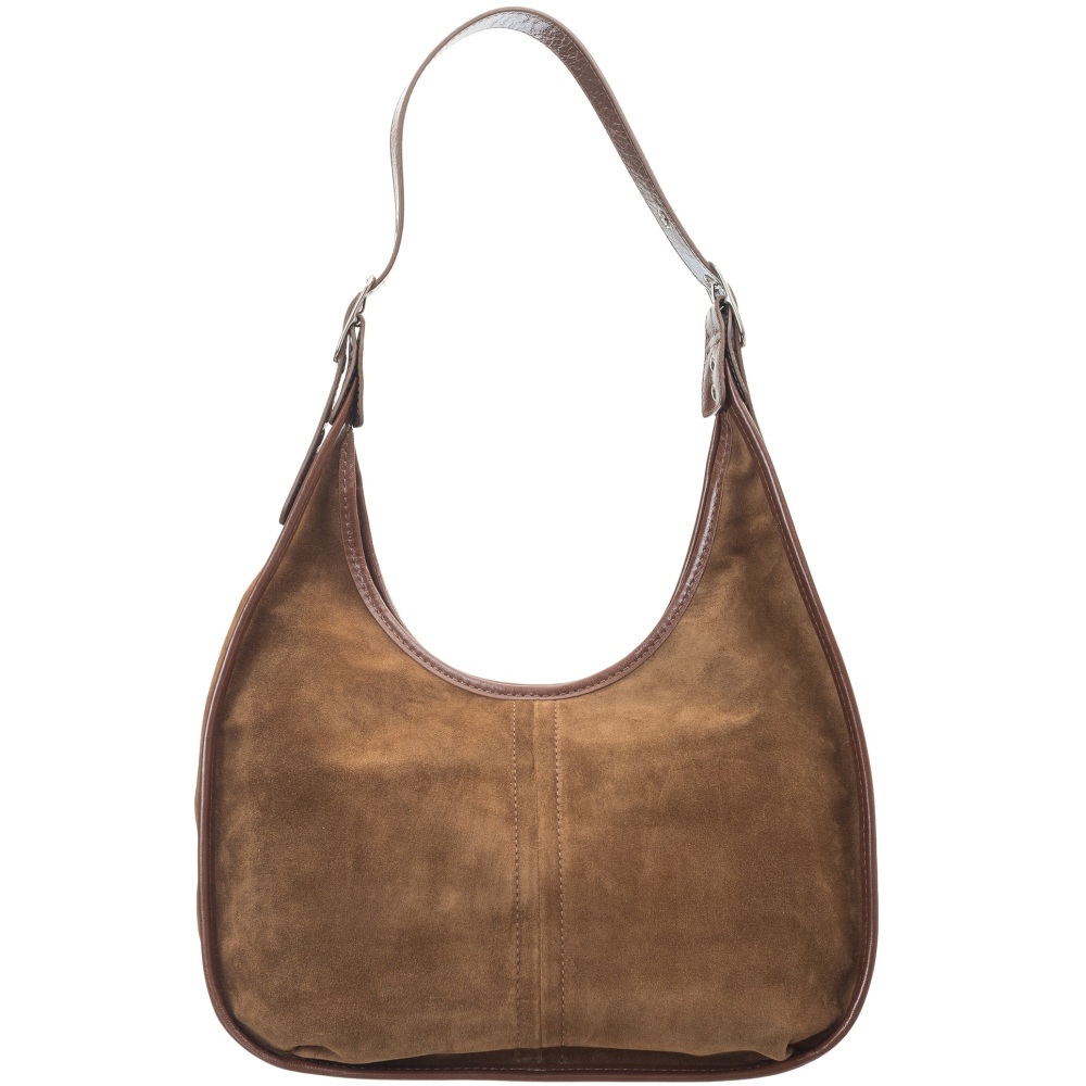 

Женская сумка из натуральной итальянской замши Mattioli 034-21C орехового цвета