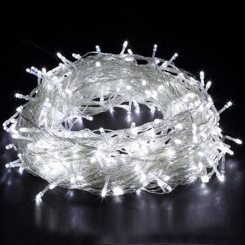 

Гирлянда светодиодная, новогодняя "Классическая", 100 LED, 8м, белая, (прозрачный провод)