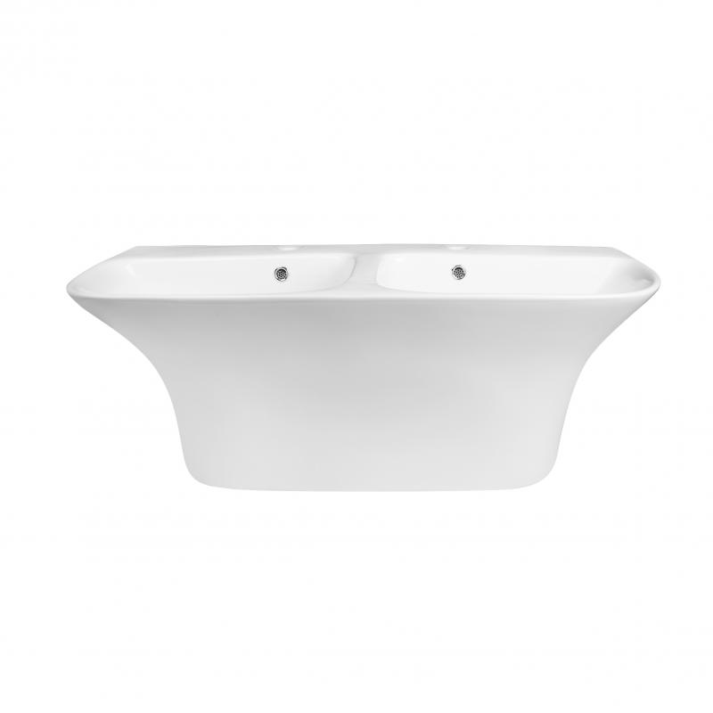 

Раковина-моноблок с 2-мя чашами QTAP Virgo QT1811G760W с 2-мя донными клапанами SD00046566