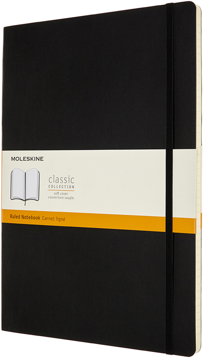 

Записная книга Moleskine Classic 21 x 29.7 см в линейку Черная мягкая обложка (8053853602855)