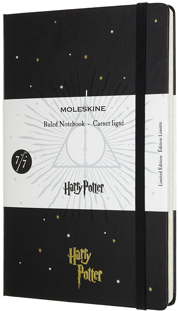 

Записная книга Moleskine Harry Potter 13 х 21 см 240 страниц в линейку 7/7 Черная (8053853604002)